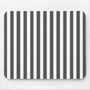 Charcoal Modern Stripe Mouse Pad