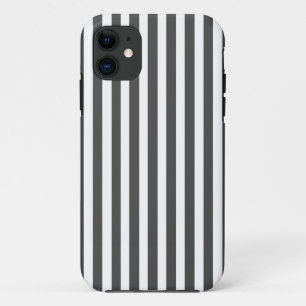 Charcoal Modern Stripes iPhone 11 Case