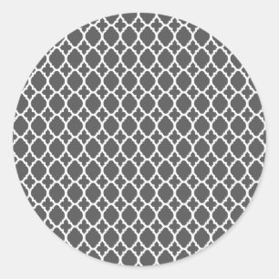 Charcoal Moroccan Tile Stickers