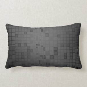 Charcoal Mosaic Pillow Lumbar