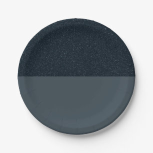 Charcoal Noise Half-Top Party Plate – Customizable