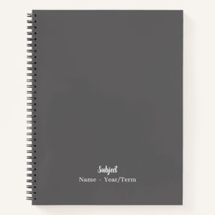 Charcoal notebook