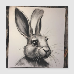 Charcoal Rabbit Sketch