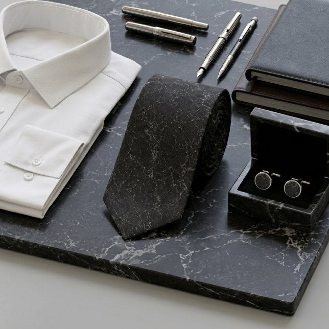 Charcoal & Silver Smoke Marble Tie (Creator Uploaded)