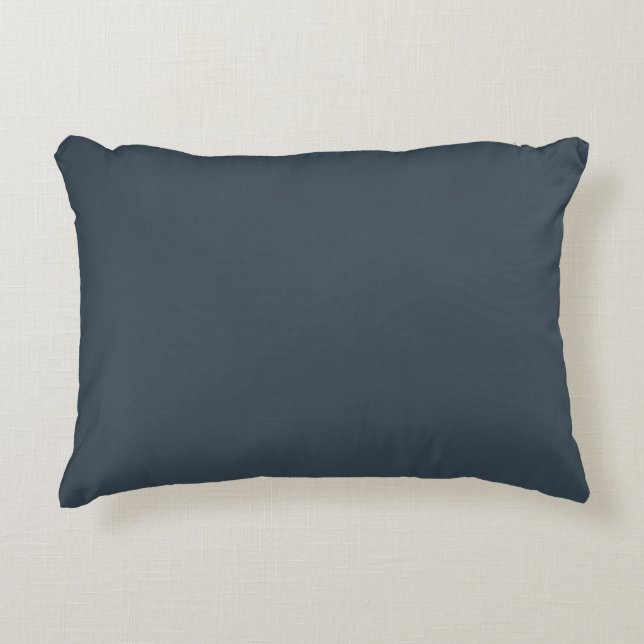 Charcoal Solid Colour Accent Pillow (Front)