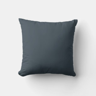Charcoal Solid Colour Throw Pillow