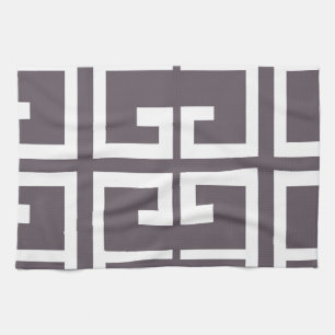 Charcoal Spanish Tile Kitchen Towel