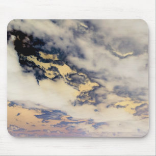 Charcoal Vanilla Clouds Mouse Pad
