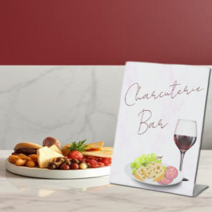Charcuterie Bard Pedestal Sign