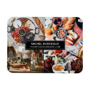 Charcuterie business website announcement magnet