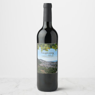 Chardonnay (customizable) wine label