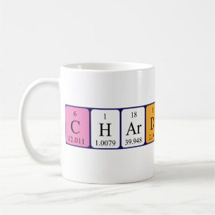 Chardonnay periodic table name mug