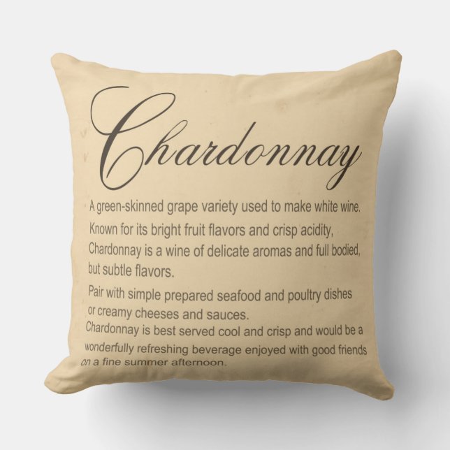 Chardonnay Pillow (Front)