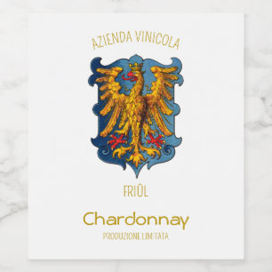Chardonnay wine from Friuli Label