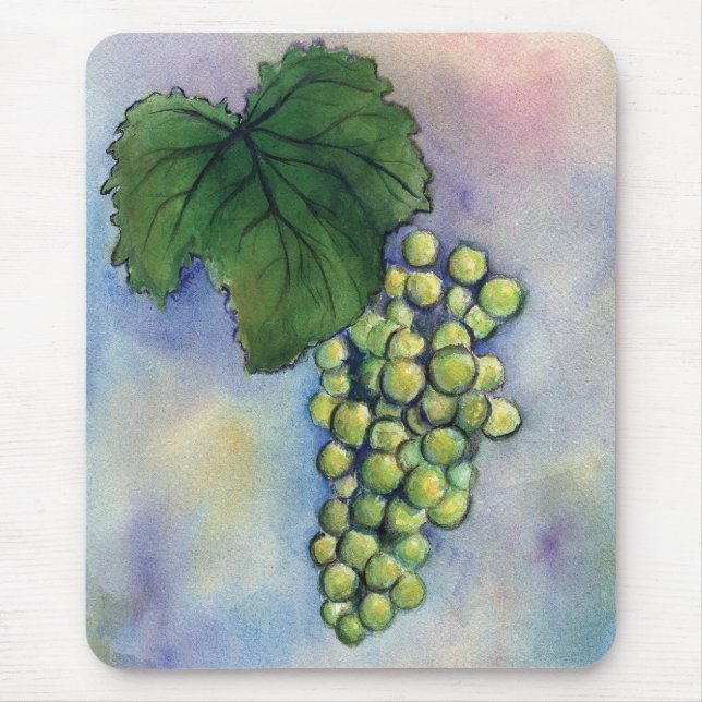 Chardonnay Wine Grapes Mousepad (Front)