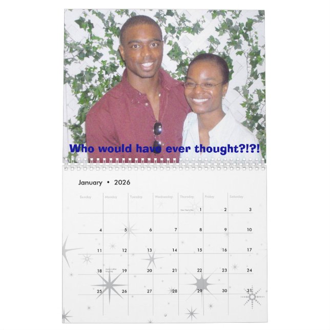 Charea's 2007 Calendar (Jan 2026)