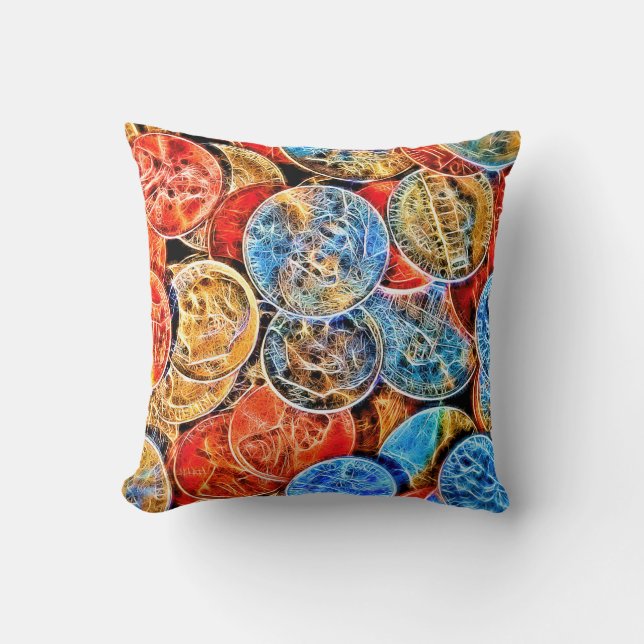 Charge It Throw Pillow (Front)