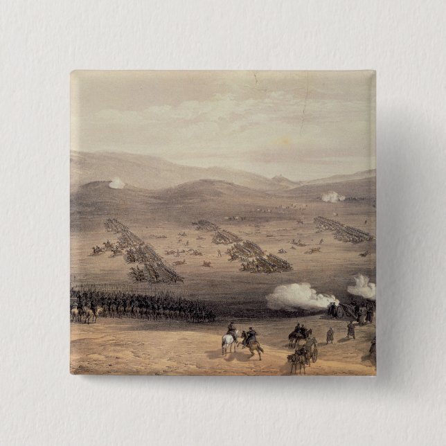 Charge of the Light Cavalry Brigade 2 Inch Square Button (Front)