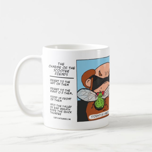 Charge of the Scooter Fiends Mug (Left)