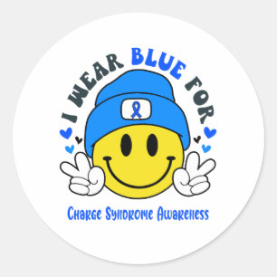 Charge Syndrome Awareness Ribbon Support Gifts Classic Round Sticker
