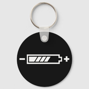 Charged - battery solar hybrid electric keychain
