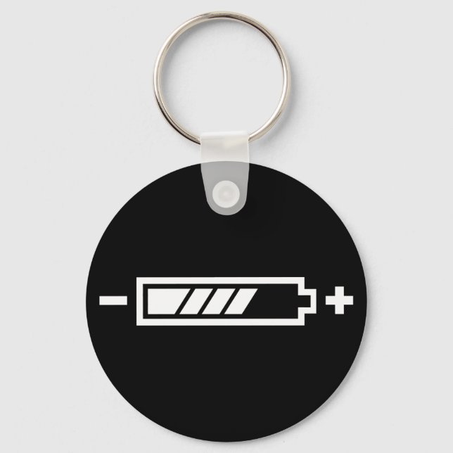 Charged - battery solar hybrid electric keychain (Front)
