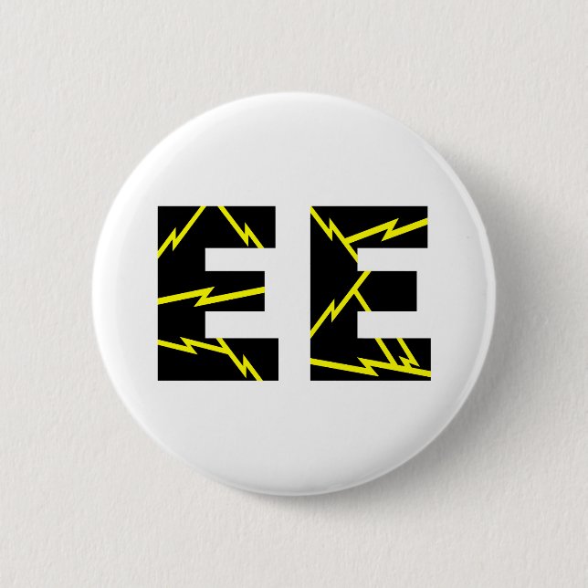 Charged EE Electrical Engineering 2 Inch Round Button (Front)