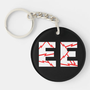 Charged EE Electrical Engineering Keychain