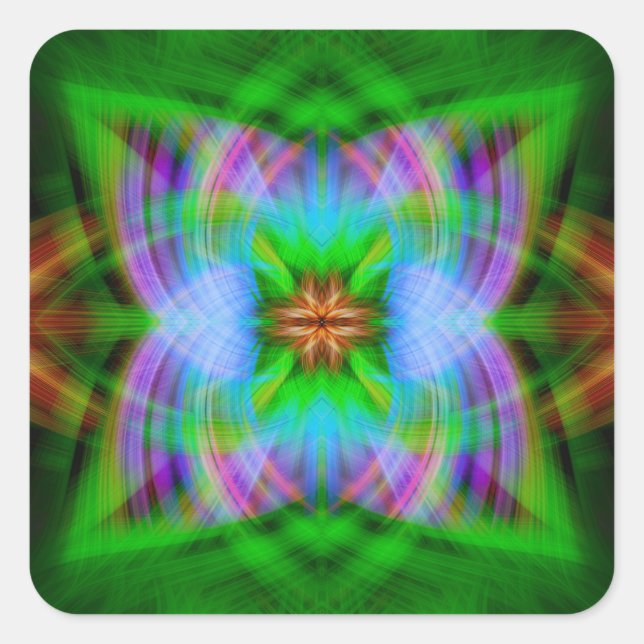 Charged  square sticker (Front)