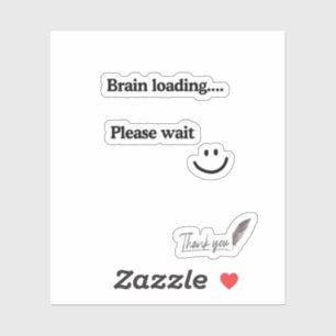 Chargement du cerveau Veuillez patienter - Sticker