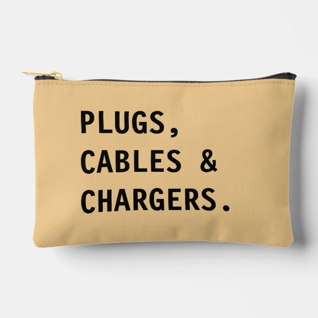 Charger & Cable Organizer,Home Office Travel Pouch (Front)