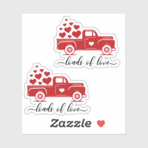 Charges d'amour Camion Girl Sticker