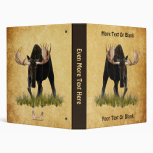 Charging Bull Moose Binder