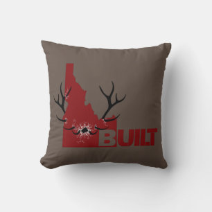 Charging Elk Throw Pillow