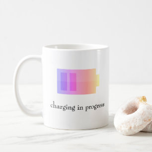 Charging in Progress Battery Purple/Pink - Mug