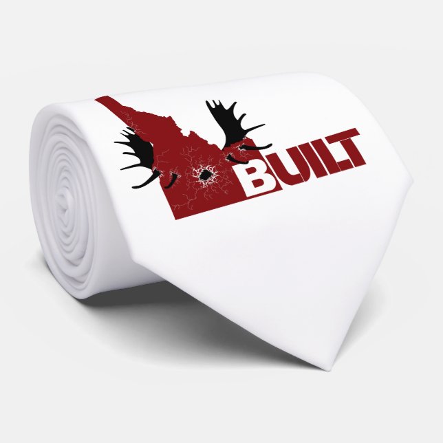 Charging Moose Tie (Rolled)