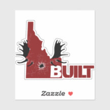 Charging Moose Vinyl Decal