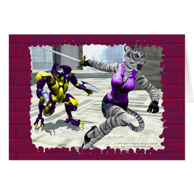 Charging Tigress Card (Front Horizontal)