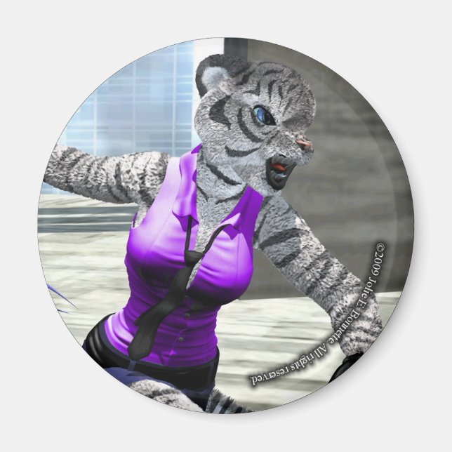Charging Tigress Magnet (Front)