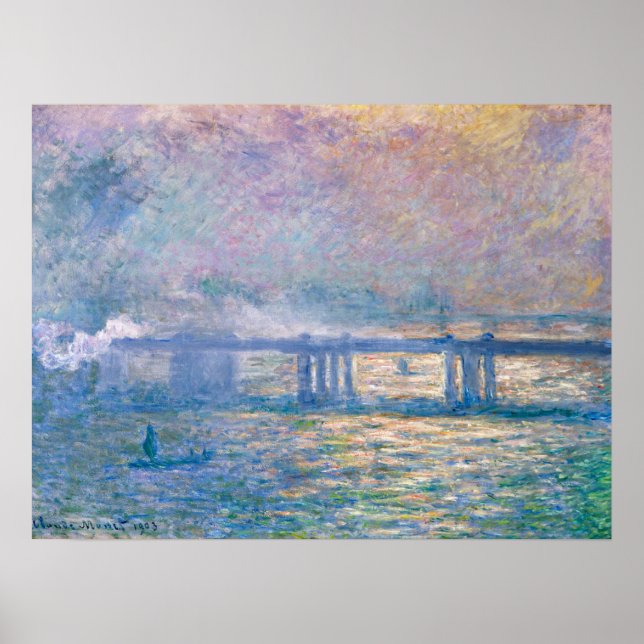 Charing Cross Bridge by Claude Monet Poster (Front)