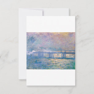 Charing Cross Bridge by Claude Monet Thank You Card
