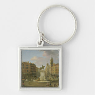 Charing Cross, with the Statue of King Charles I a Keychain
