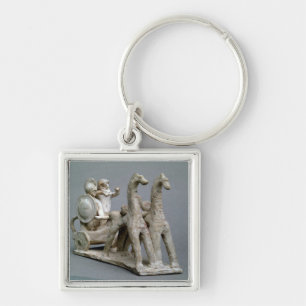 Chariot and horses, from the Tomb of Princess Nefe Keychain