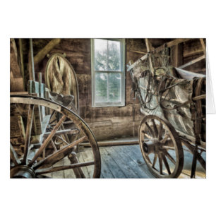Chariot couvert, roue de chariot en bois