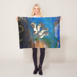 Chariot of Apollo, Redon Fleece Blanket
