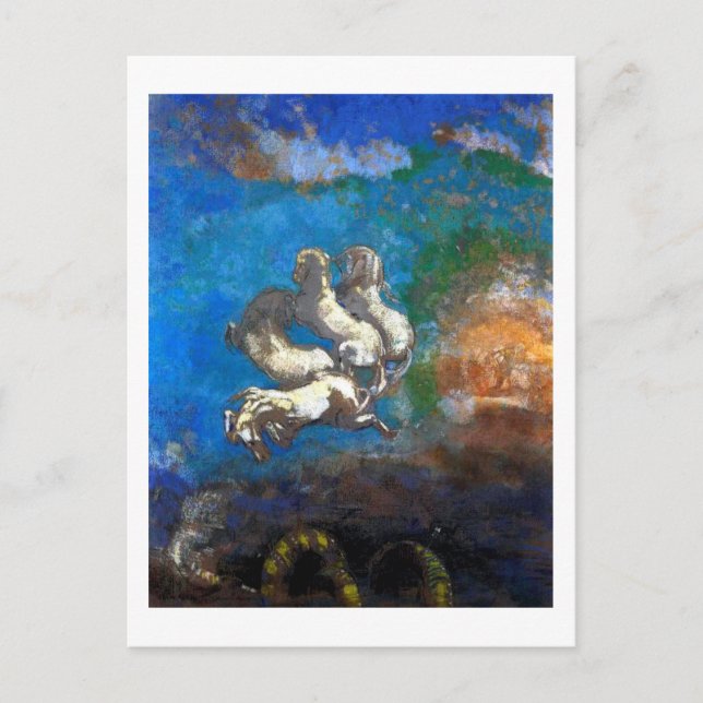 Chariot of Apollo, Redon Postcard (Front)