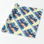 CHARIOT OF SWANS AND CUPCAKES BLUE BEACH WEDDING WRAPPING PAPER<br><div class="desc">Antique Chariot of swans with seashell and Neptune .Elegant , classy, unique vintage design inspired from Renaissance for weddings, anniversary ,  bridal showers,  birthdays,  parties,  engagement showers,  or just about any event you wish!</div>