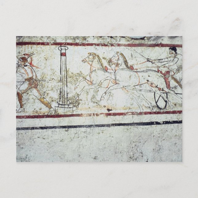 Charioteer and Gladiator, from the Tomb of Postcard (Front)