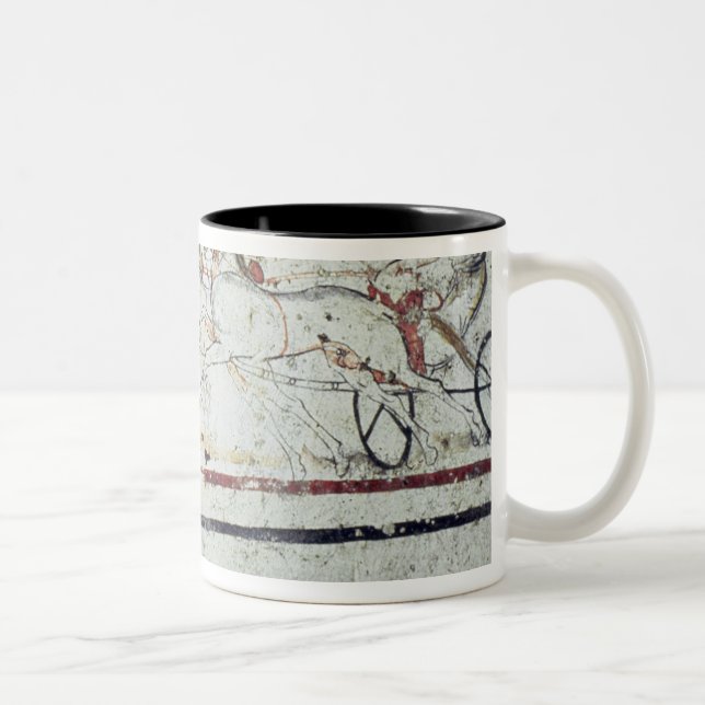 Charioteer and Gladiator, from the Tomb of Two-Tone Coffee Mug (Right)