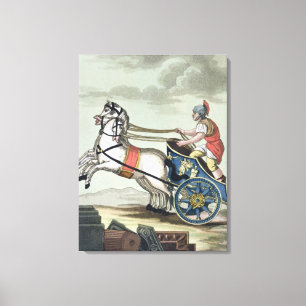 Charioteer, from 'L'Antica Roma', 1825 (colour lit Canvas Print